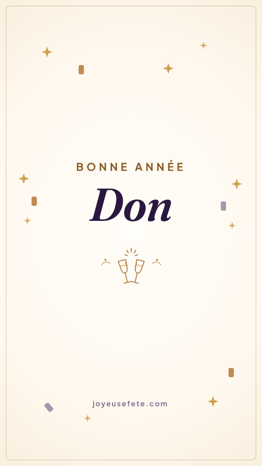 Image « Bonne année Don » au format story