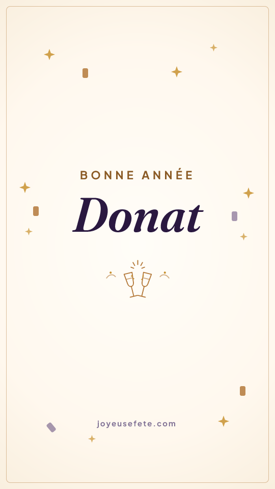 Image « Bonne année Donat » au format story