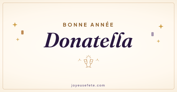 Image « Bonne année Donatella » au format large