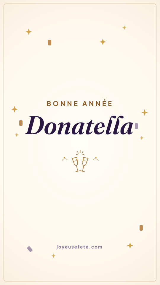 Image « Bonne année Donatella » au format story