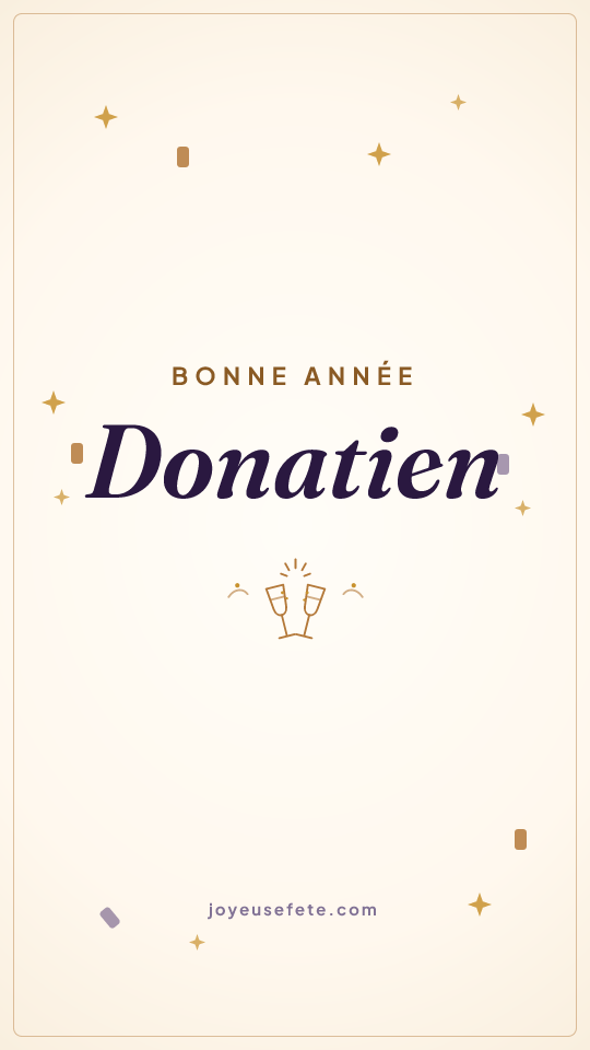 Image « Bonne année Donatien » au format story
