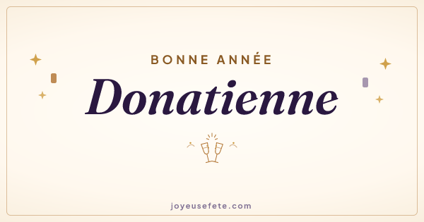 Image « Bonne année Donatienne » au format large