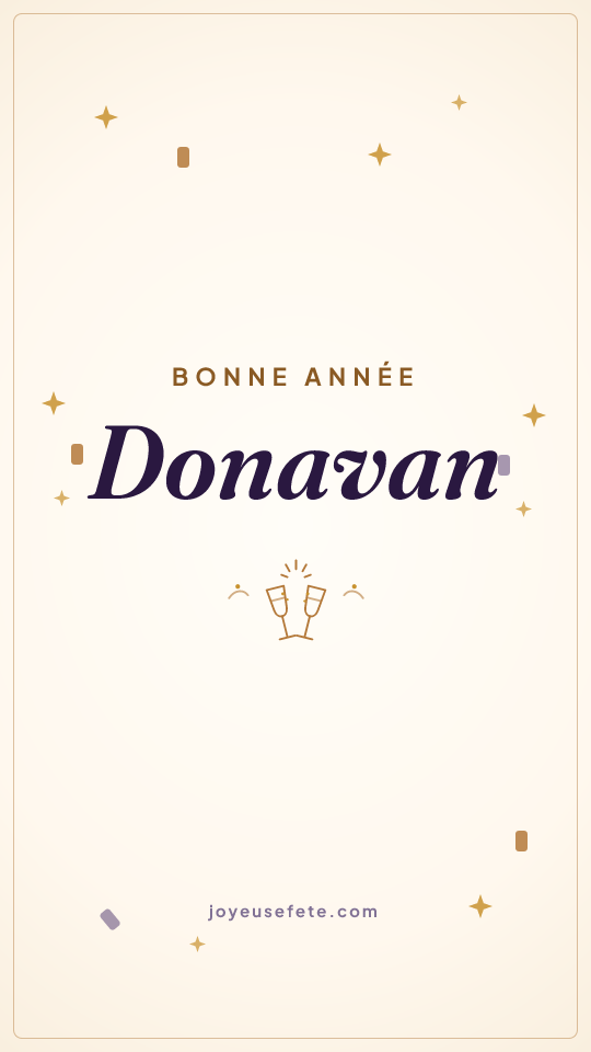 Image « Bonne année Donavan » au format story