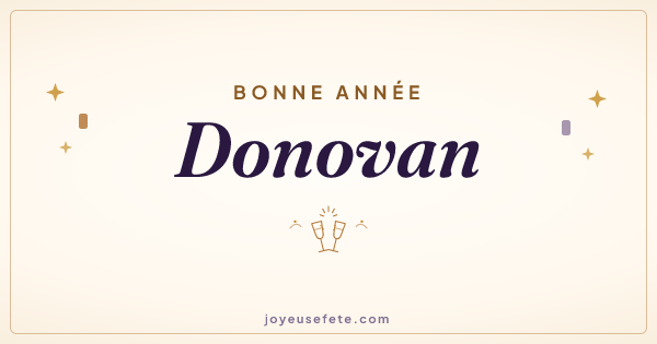 Image « Bonne année Donovan » au format large