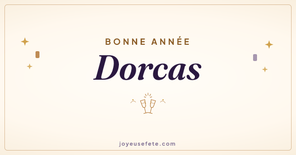 Image « Bonne année Dorcas » au format large