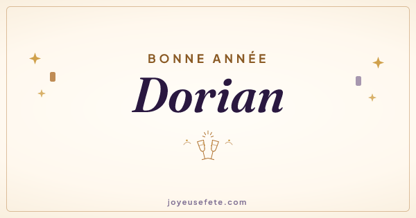 Image « Bonne année Dorian » au format large