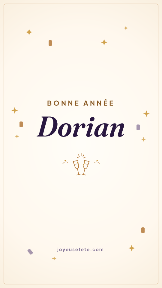 Image « Bonne année Dorian » au format story