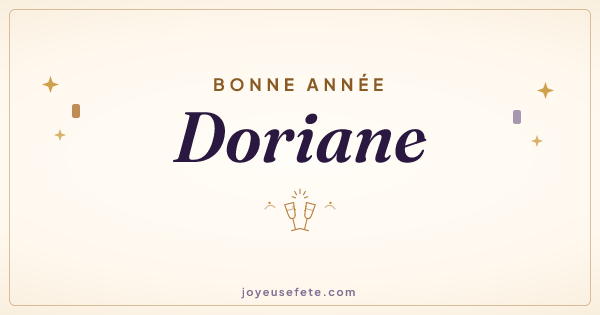 Image « Bonne année Doriane » au format large