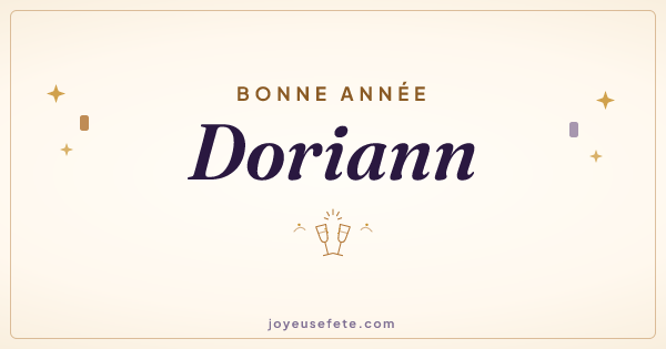 Image « Bonne année Doriann » au format large