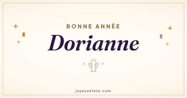Image « Bonne année Dorianne » au format large