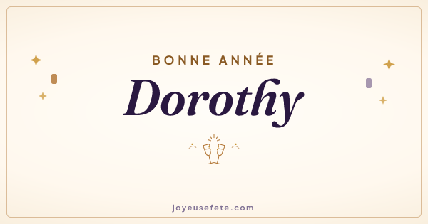 Image « Bonne année Dorothy » au format large