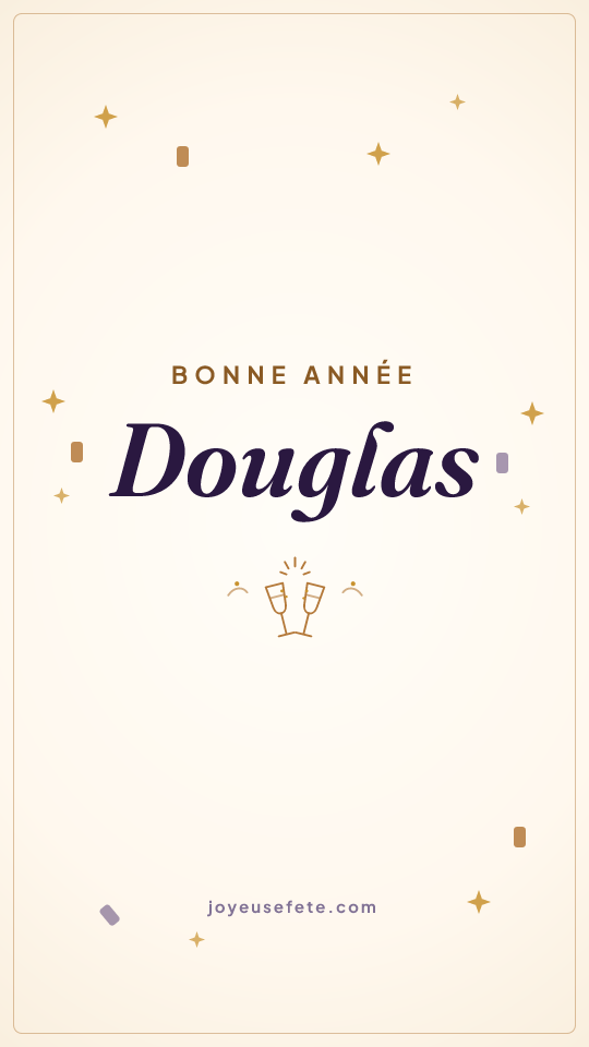 Image « Bonne année Douglas » au format story