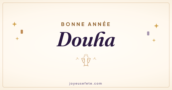 Image « Bonne année Douha » au format large