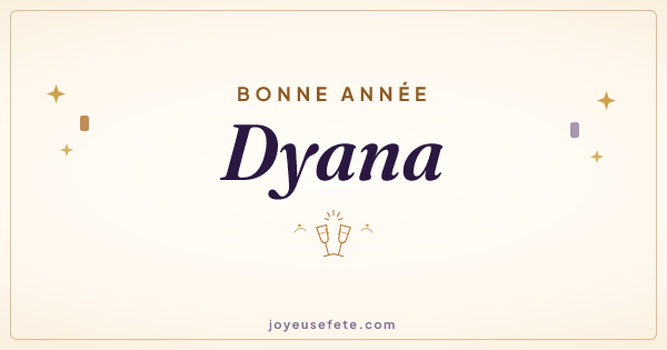 Image « Bonne année Dyana » au format large