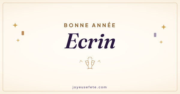 Image « Bonne année Ecrin » au format large