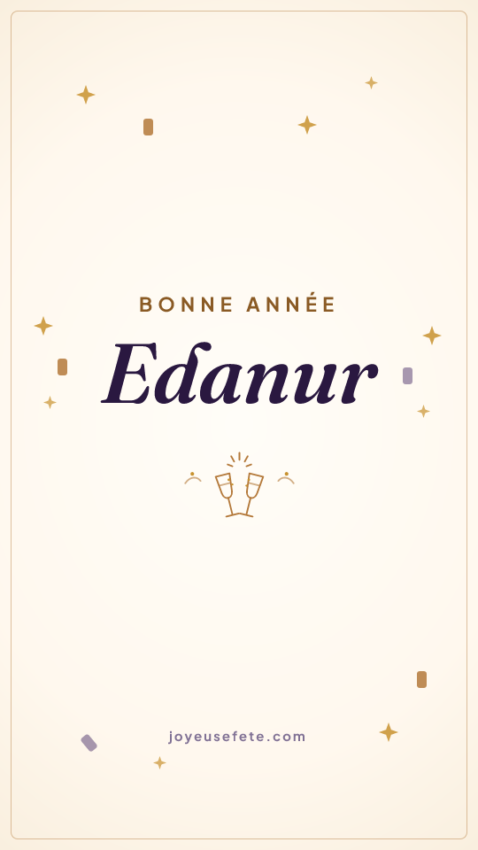 Image « Bonne année Edanur » au format story