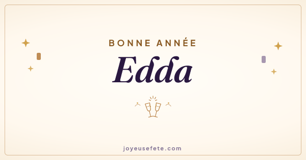 Image « Bonne année Edda » au format large