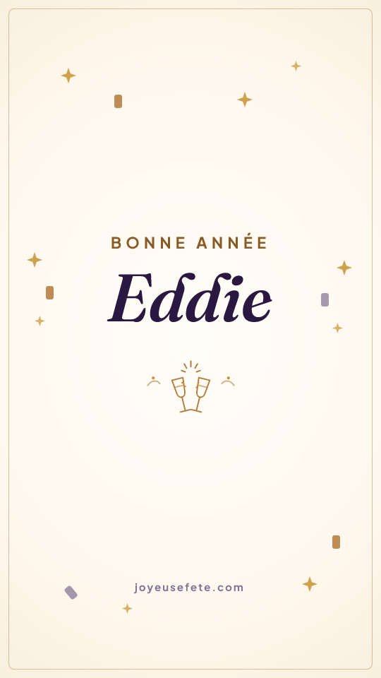 Image « Bonne année Eddie » au format story