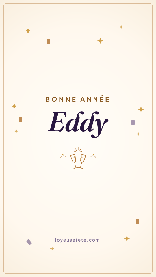 Image « Bonne année Eddy » au format story