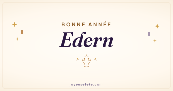 Image « Bonne année Edern » au format large