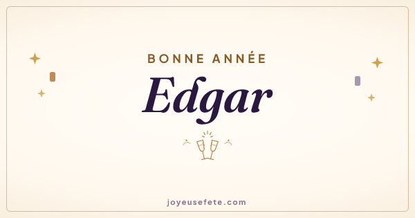 Image « Bonne année Edgar » au format large