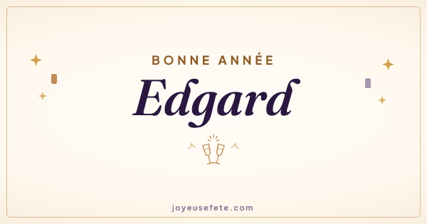Image « Bonne année Edgard » au format large