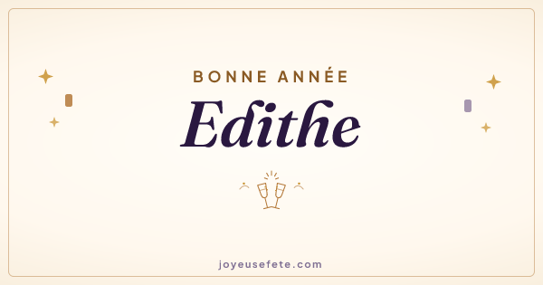 Image « Bonne année Edithe » au format large