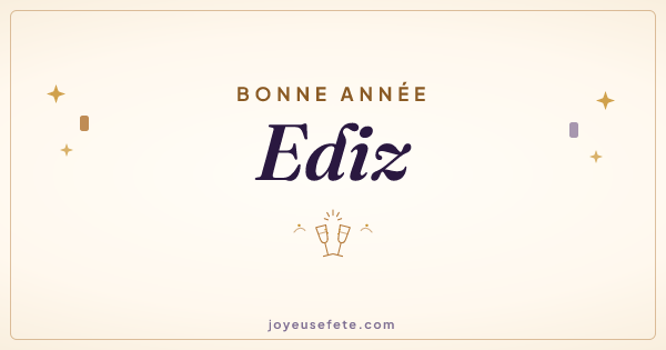 Image « Bonne année Ediz » au format large