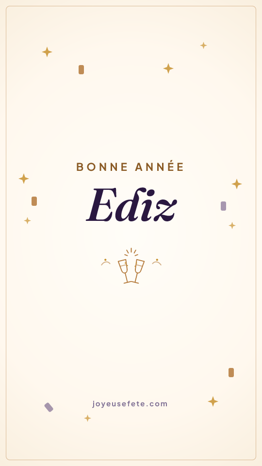 Image « Bonne année Ediz » au format story