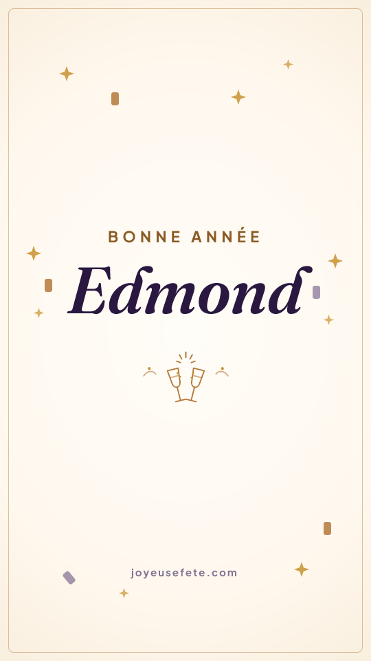 Image « Bonne année Edmond » au format story