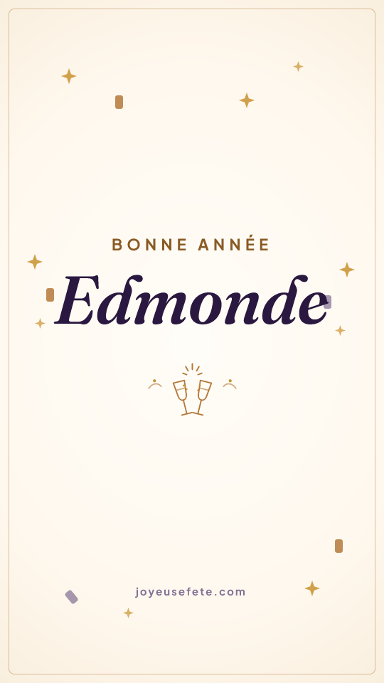 Image « Bonne année Edmonde » au format story
