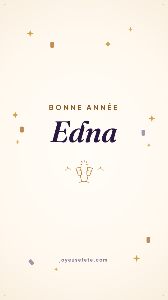 Image « Bonne année Edna » au format story