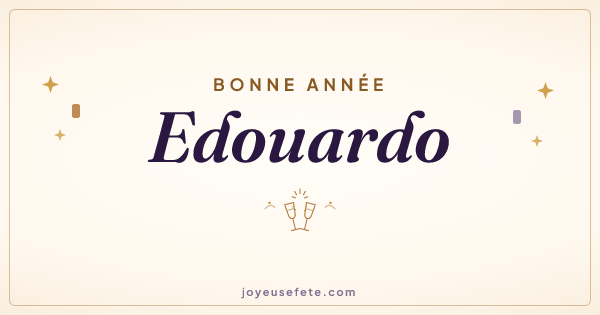 Image « Bonne année Edouardo » au format large