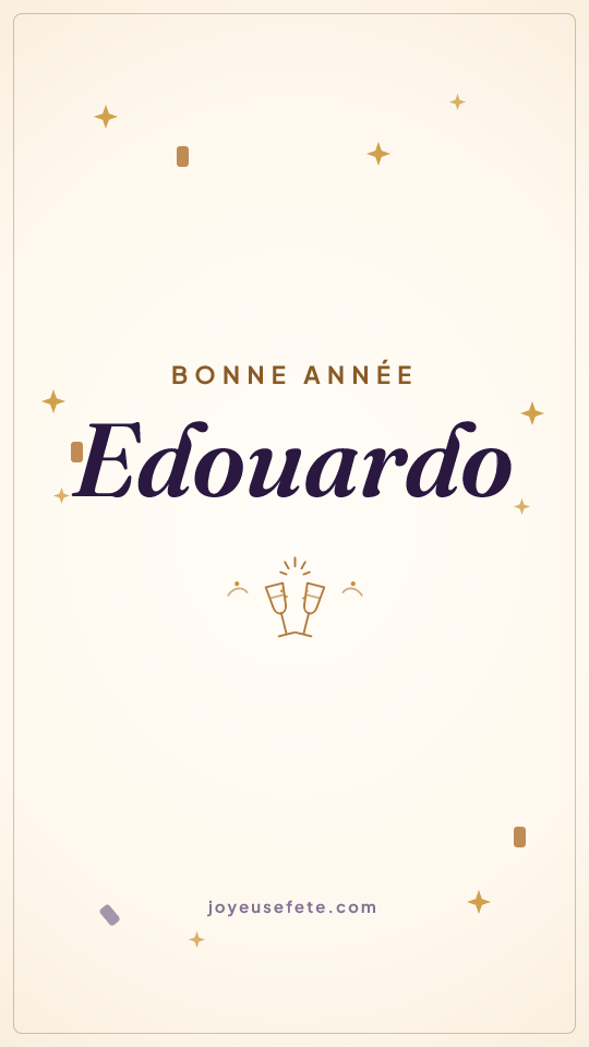 Image « Bonne année Edouardo » au format story