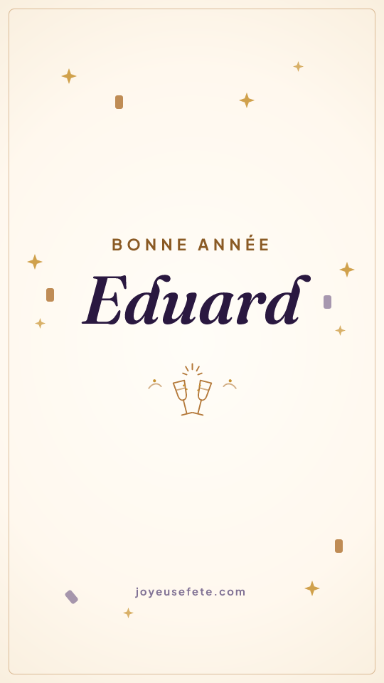 Image « Bonne année Eduard » au format story