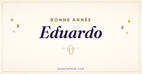 Image « Bonne année Eduardo » au format large