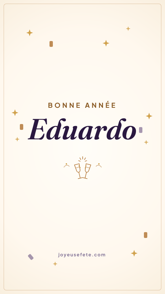 Image « Bonne année Eduardo » au format story