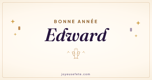 Image « Bonne année Edward » au format large