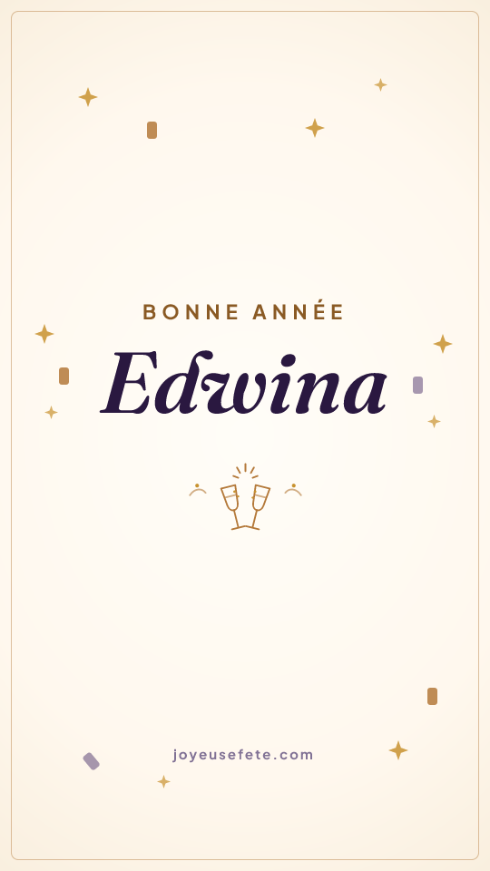 Image « Bonne année Edwina » au format story