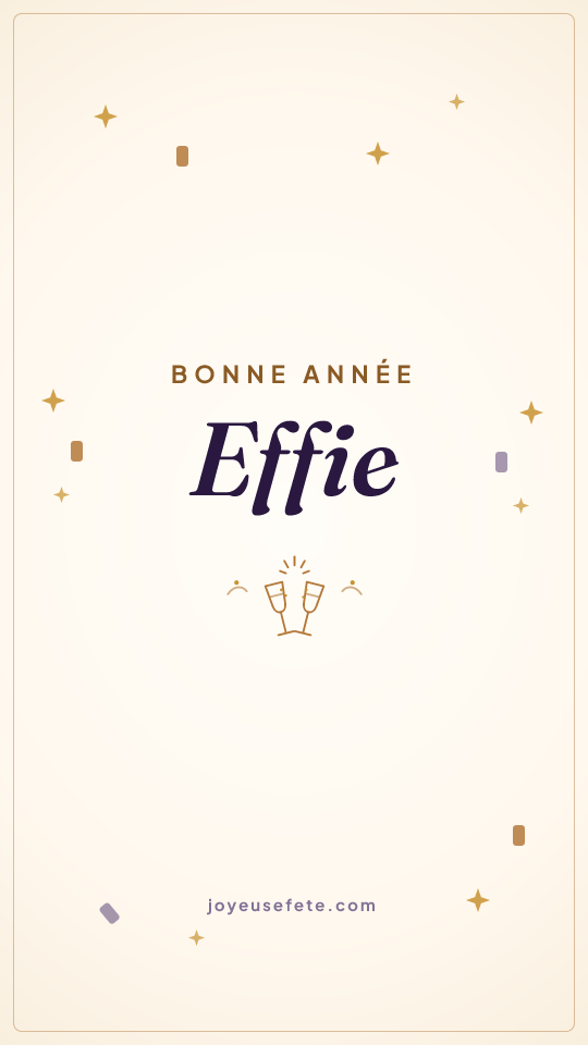 Image « Bonne année Effie » au format story