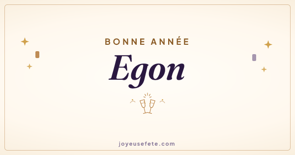 Image « Bonne année Egon » au format large