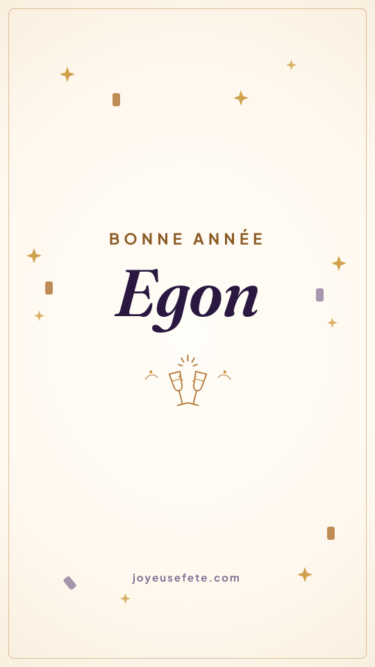 Image « Bonne année Egon » au format story