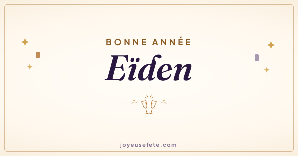 Image « Bonne année Eïden » au format large