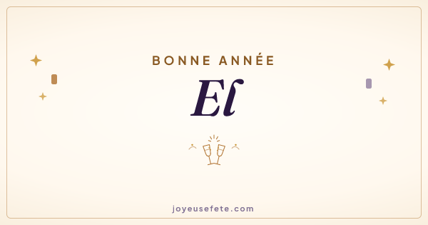 Image « Bonne année El » au format large