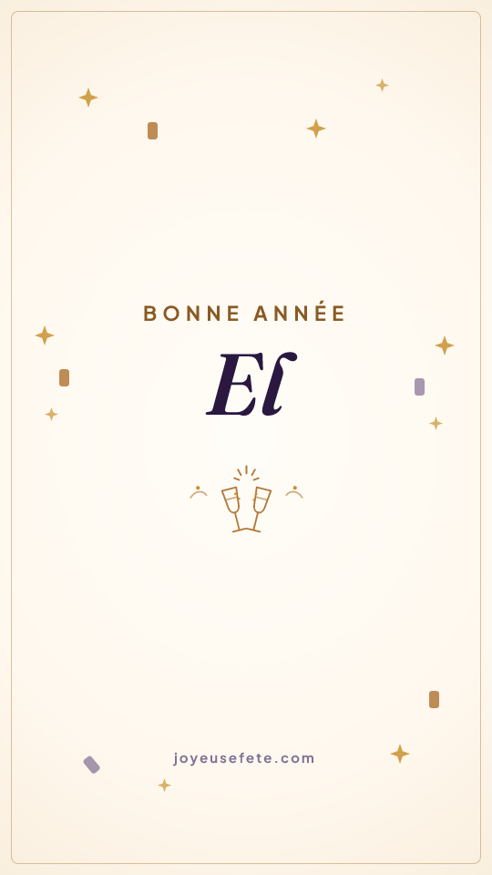 Image « Bonne année El » au format story