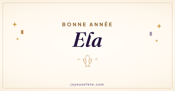 Image « Bonne année Ela » au format large