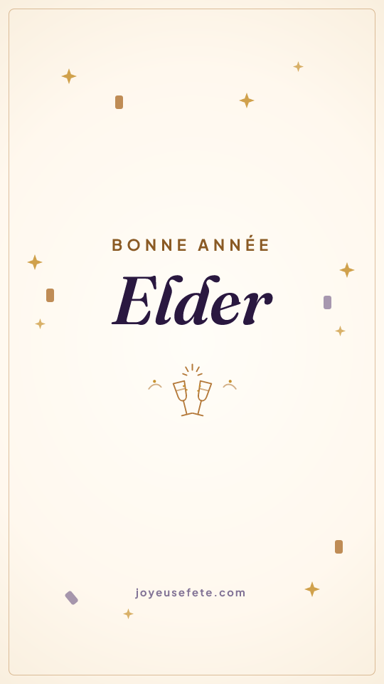 Image « Bonne année Elder » au format story