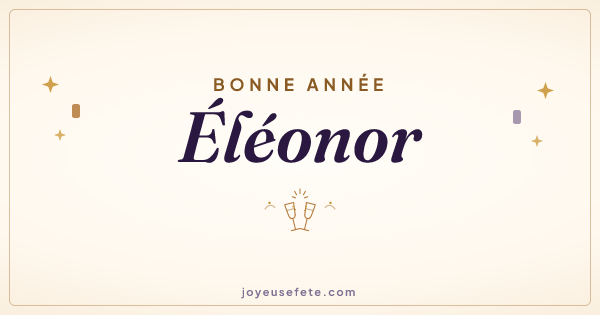 Image « Bonne année Éléonor » au format large