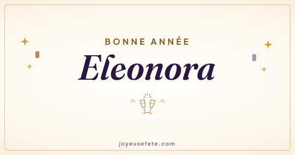 Image « Bonne année Eleonora » au format large