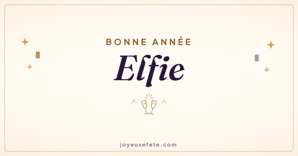 Image « Bonne année Elfie » au format large